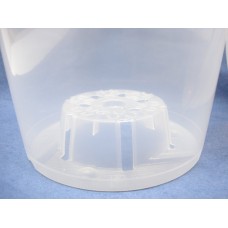 6" Inch Round Clear Plastic Orchid Pot QTY 5   
